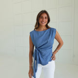 All Tied Up Top - Denim