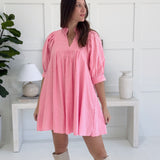 True To Yourself Mini Dress - Pink