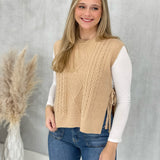 Not A Problem Sweater Vest - Taupe