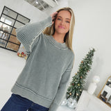 Living Proof Sweater Top - Ash Jade