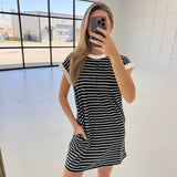 Agenda Is Comfort Dress - Black