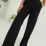 Lindy Linen Trouser - Black