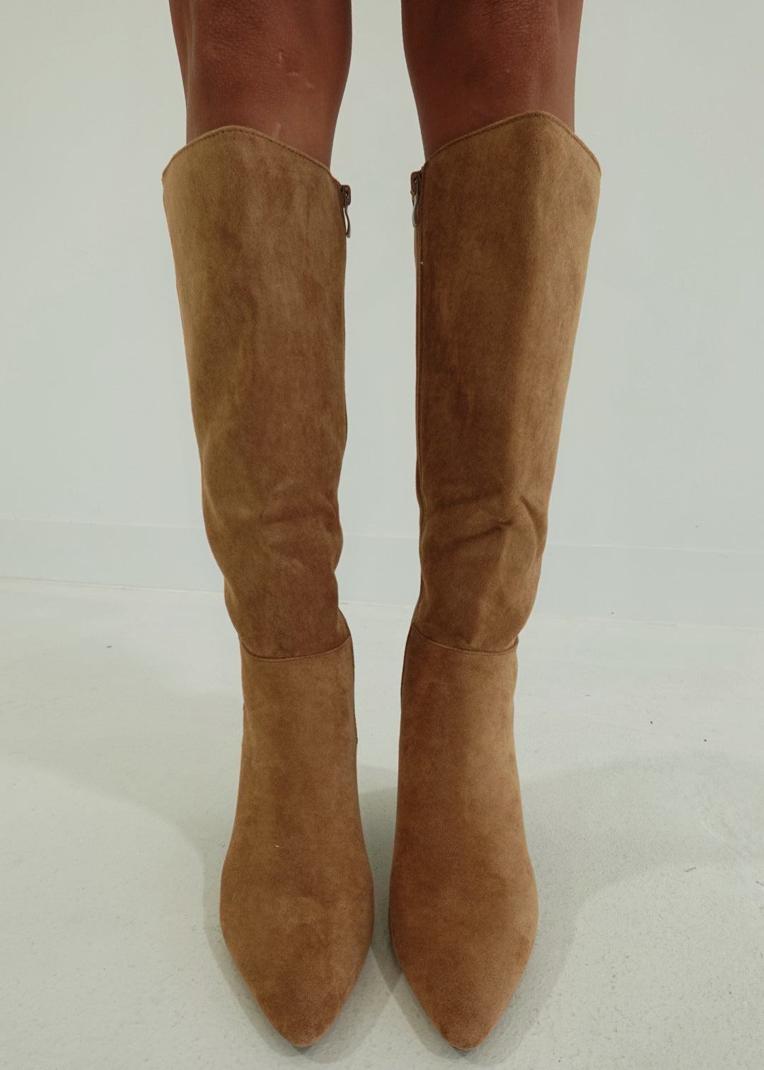 Show Out Knee High Boots - Camel