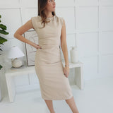 Standing on Business Midi Dress