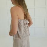 Keely Bubble Top Set - Taupe