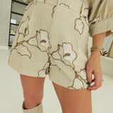 Sosie Embroidered Set - Ivory