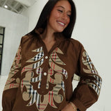 Astro Button Down Blouse