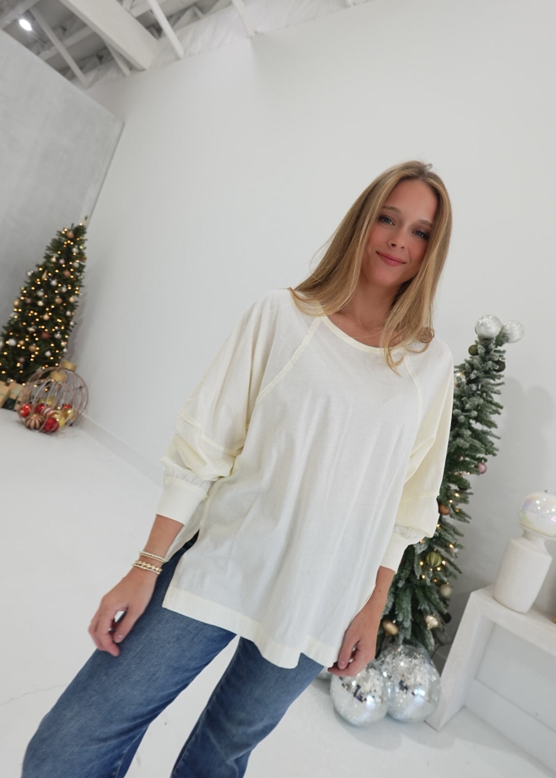 Embracing The Casual Top - Cream
