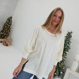 Embracing The Casual Top - Cream