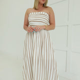 Kiva Midi Dress - Brown