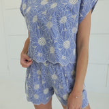 Savannah Scalloped Set - Blue