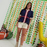Natalie High Waisted Shorts - Ecru