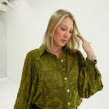Angelo Oversized Blouse - Olive