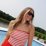 Believe In Freedom Midi Dress - Red