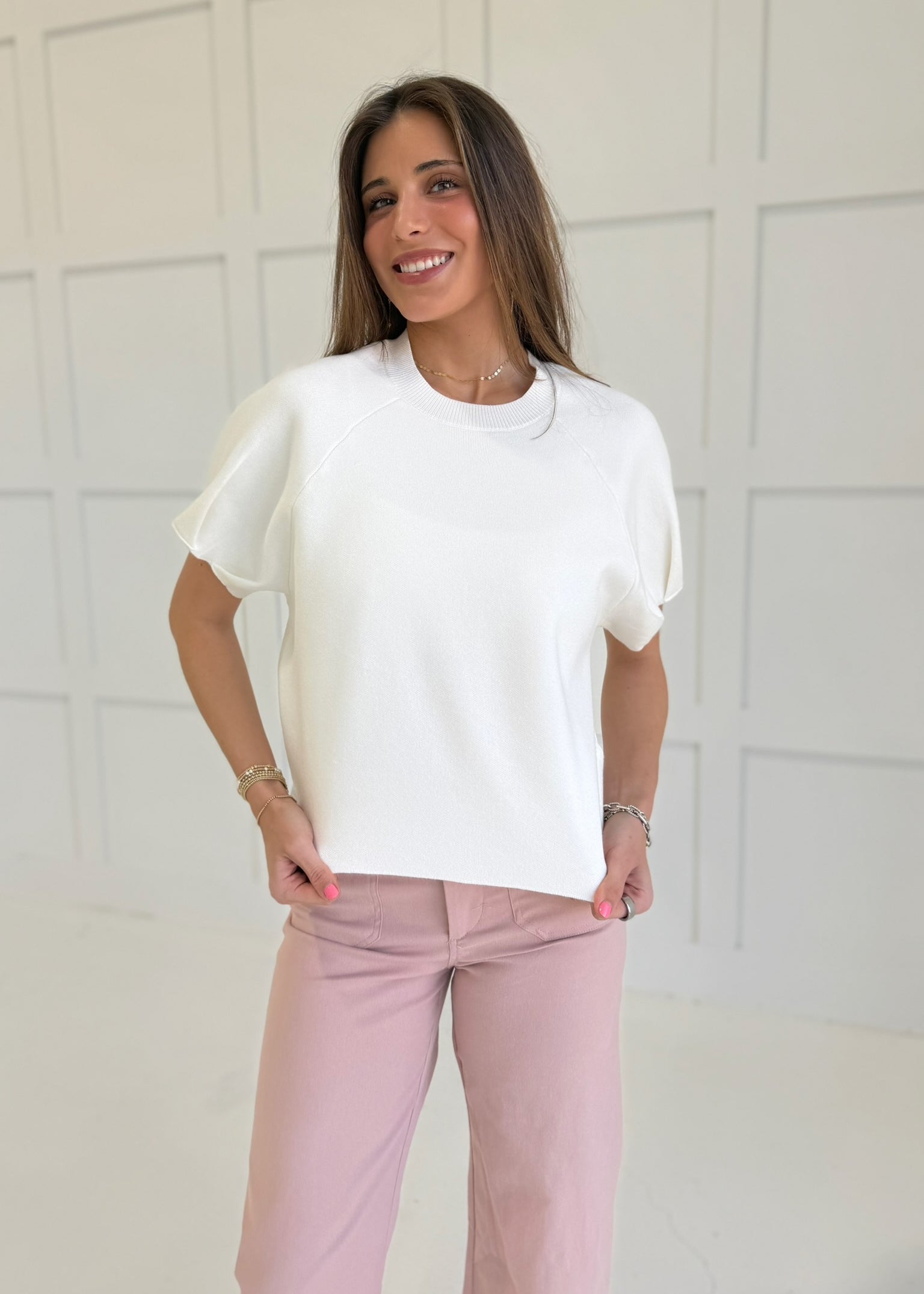 Amareta Sweater Top - Ivory
