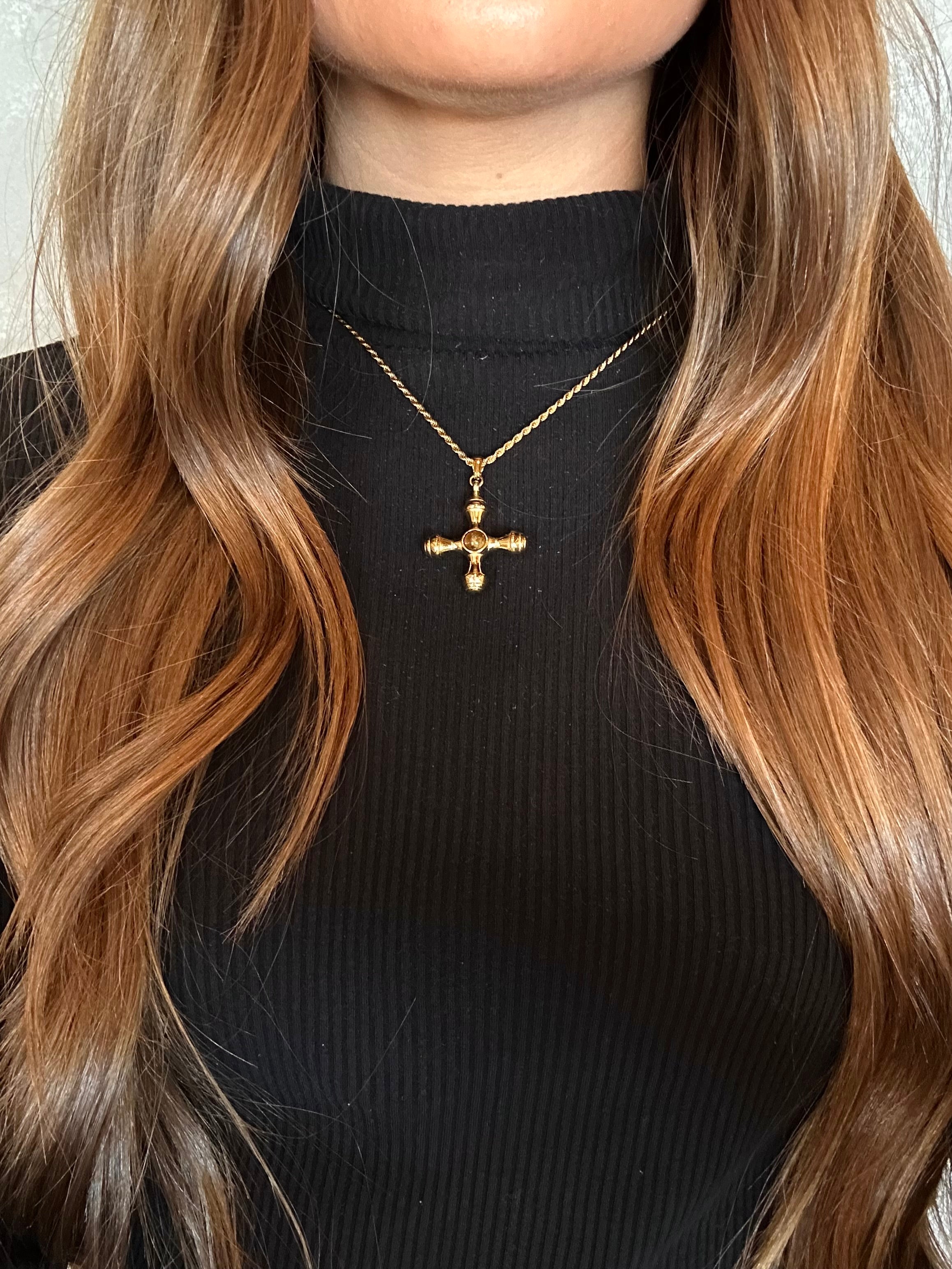 Elevated Cross Necklace