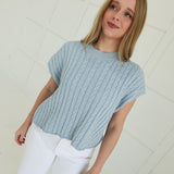 Late Escape Sweater Top - Chambray