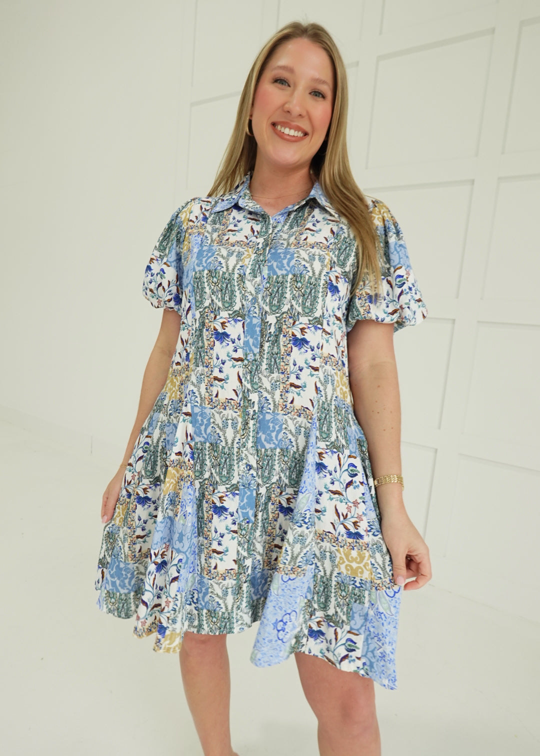 Jules Printed Mini Dress