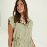 Angelica Vest Top - Ecru