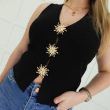 Sunbeam Sweater Top - Black