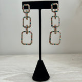 Pave Linked Earrings