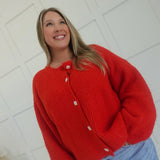 Love Notes Cardi - Scarlet