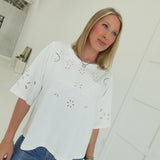 Josie Eyelet Top