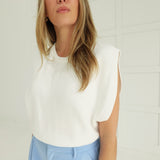 Winter To Spring Top - Ivory
