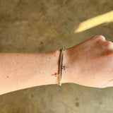 Cross Charm Beaded Bracelet - G