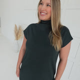 Solar Mini Dress - Dk Green