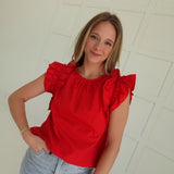Poppy Top - Red