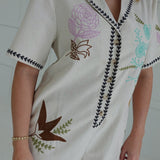 Villa Embroidered Romper