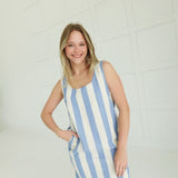 Crosswords Dress - Blue