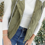 Mckinley Hooded Vest - Olive