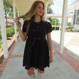 Dalton Babydoll Dress - Black