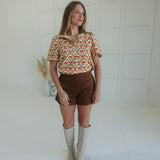 Essential Suede Shorts - Camel