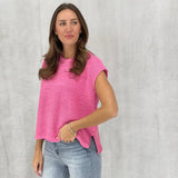 Claiborne Sweater Vest - Candy Pink