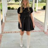 Dalton Babydoll Dress - Black