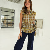 Therese Plaid Top
