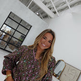 Orson Floral Top - Brown