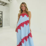 Monet Maxi Dress - Blue
