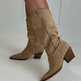Stellar Whipstitch Boot - Almond