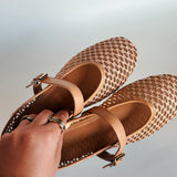 Jane Raffia Flats