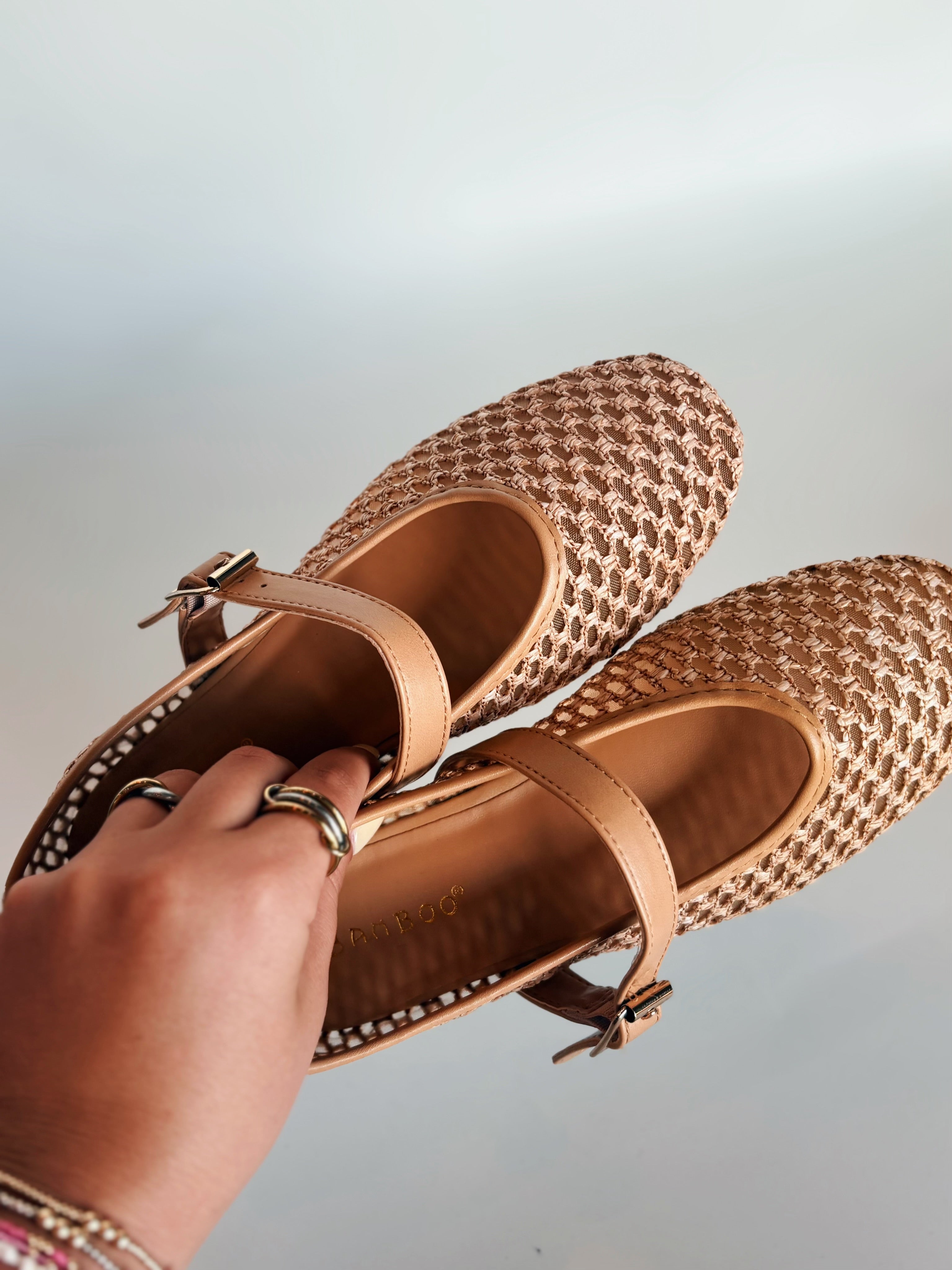 Jane Raffia Flats