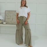 Silo Wide Leg Pants - Mocha