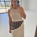 Kaleidoscope Waist Scarf - Deep Rust