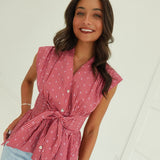 The Quirks Top - Mauve Rust