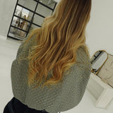 Twist on Gingham Jacket - Green