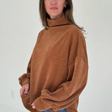 Abbott Mock Neck Top - Camel