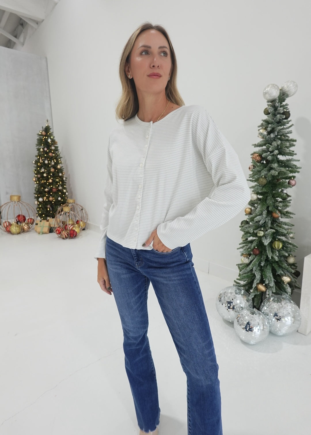 Based On You Ribbed Cardi